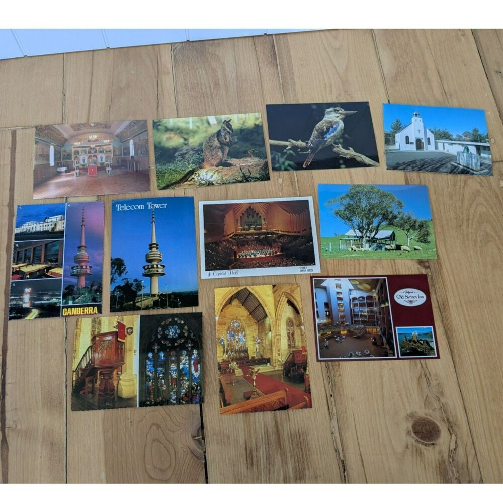 Lot of 11 Vintage postcards from Australia